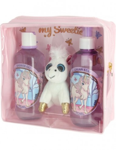 My Sweetie Pearl Komplekts dušas želeja+ziepes, krēmveida+rotaļlieta  2*250ml