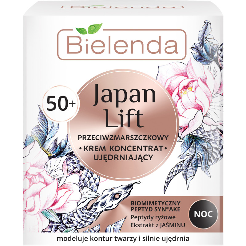 JAPAN LIFT Krēms-koncentrāts sejai, modelējošs, 50+ nakts, 50ml