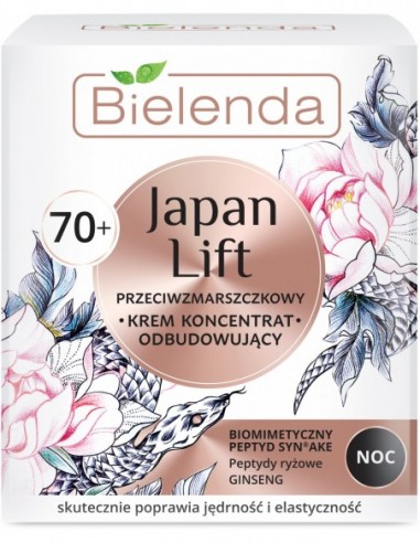 JAPAN LIFT Krēms-koncentrāts sejai, atjaunojošs, 70+ nakts, 50ml