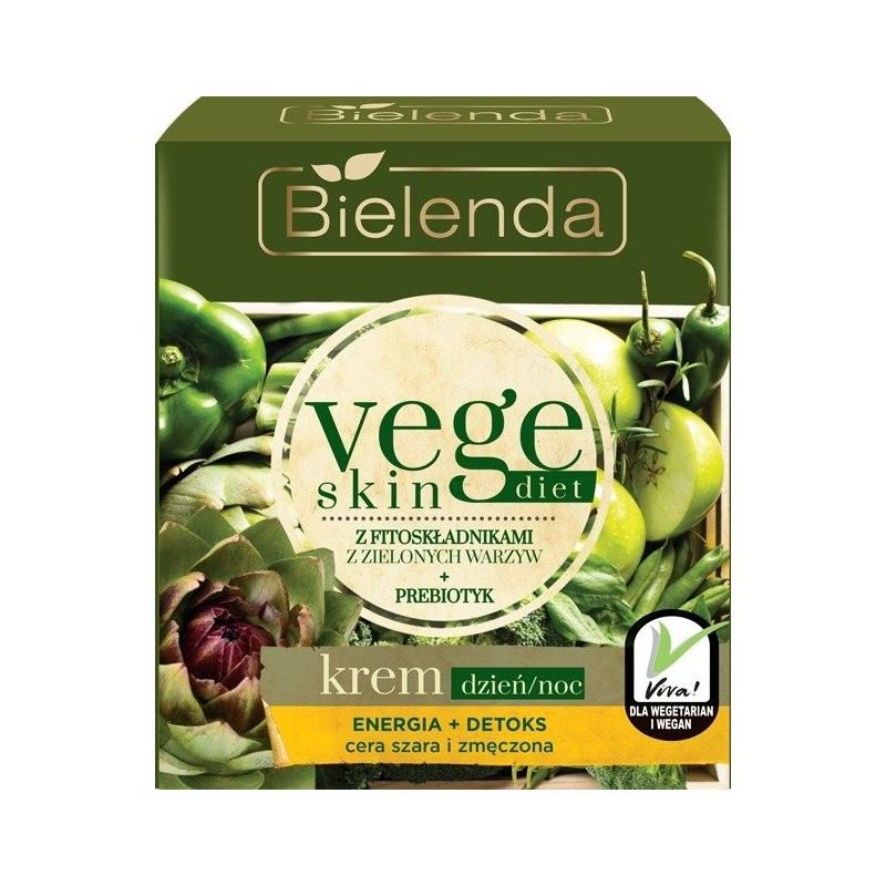 VEGE SKIN DIET Krēms sejai, enerģizējošs, detoksificējošs, blāvai ādai 50ml