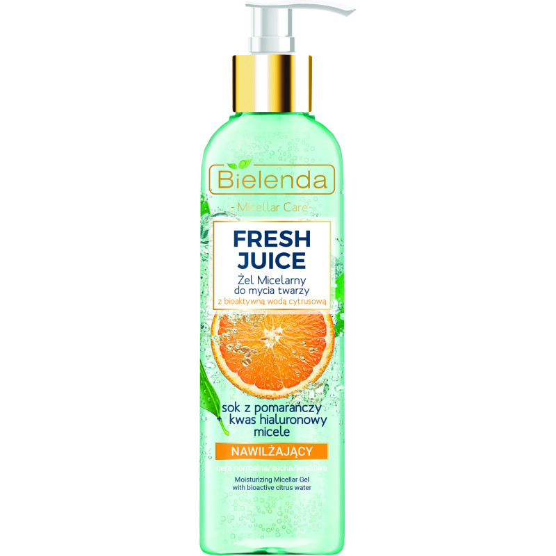 FRESH JUICE Facial Gel, micellar, moisturizing, orange extract, 190g