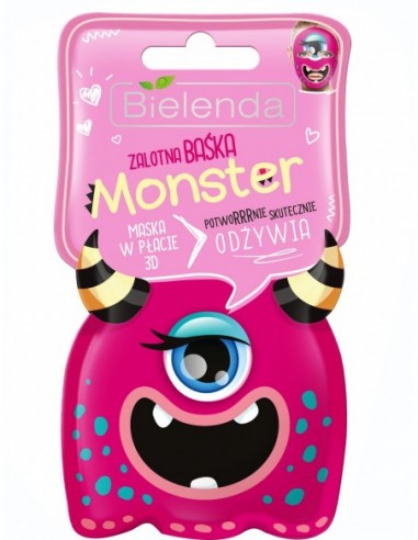 MONSTER Nourishing face mask, 3D, for all skin types, 1pc