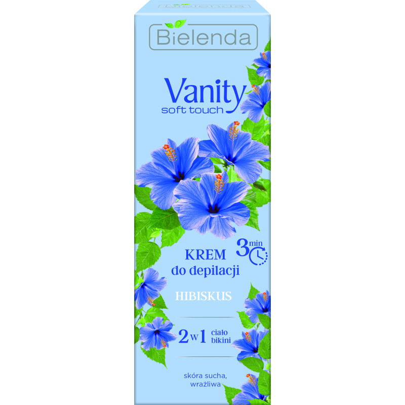 VANITY SOFT Depilācijas krēms 3min, sausai/jutīgai ādai, hibiskus 100ml