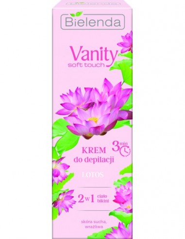 VANITY SOFT 3min depilation cream, for dry/sensetive skin, lotus 100ml