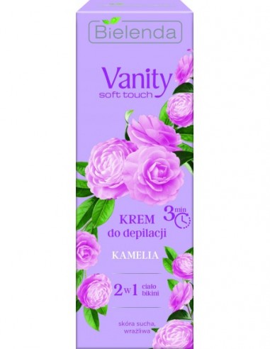 VANITY SOFT Depilācijas krēms 3min, sausai/jutīgai ādai, kamēlija 100ml