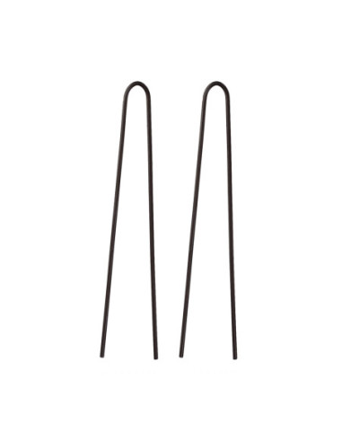 Bobby pins, 70mm, straight, black 200g