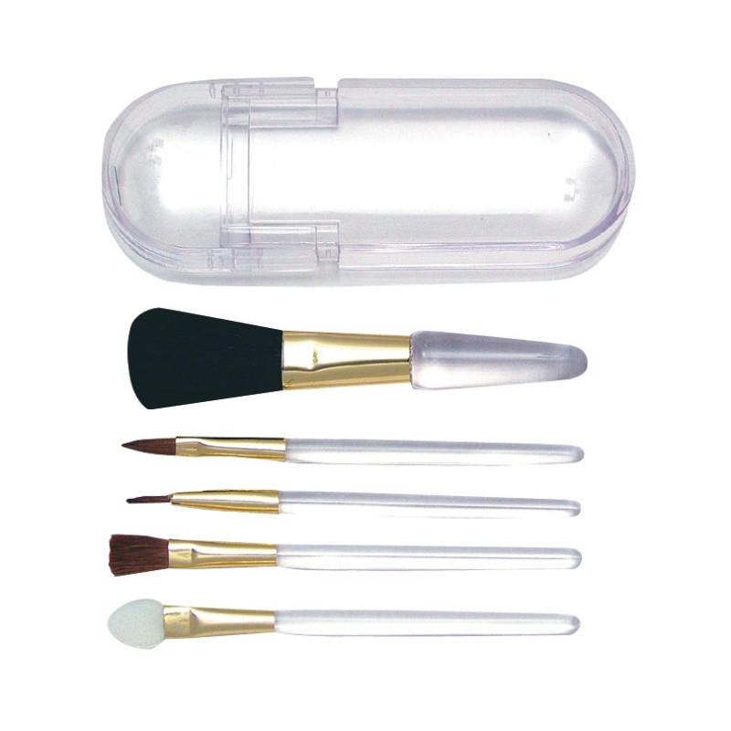 Set of different makeup brushes, 5pcs / comp.