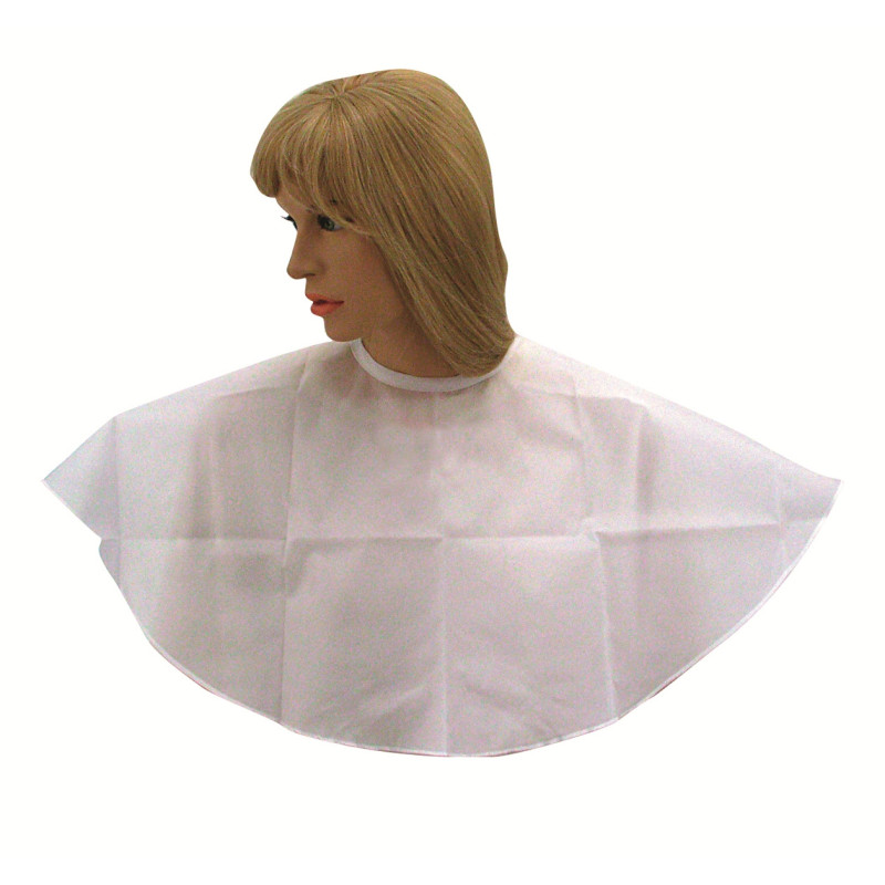 Cape for applying makeup, Ø 80cm, white