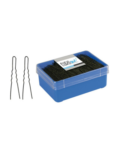 Hårnålar, 55 mm, vågiga, svarta 400...