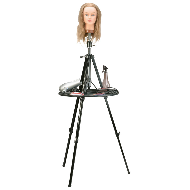 Adjustable stand - tripod for positioning the mannequin head