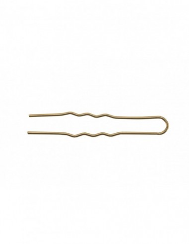 Bobby pins, 40mm, wavy, bronze 20pcs