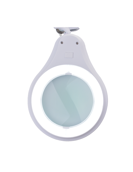 Förstoringslampa med bordsstativ, LED, 5 dioptrier, 4 ljuslägen
