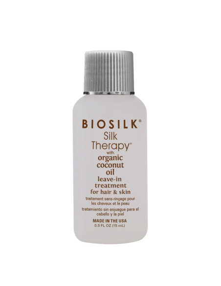 BIOSILK Silk Therapy med naturlig kokosolja hårsilke med ekologisk kokosolja 15ml
