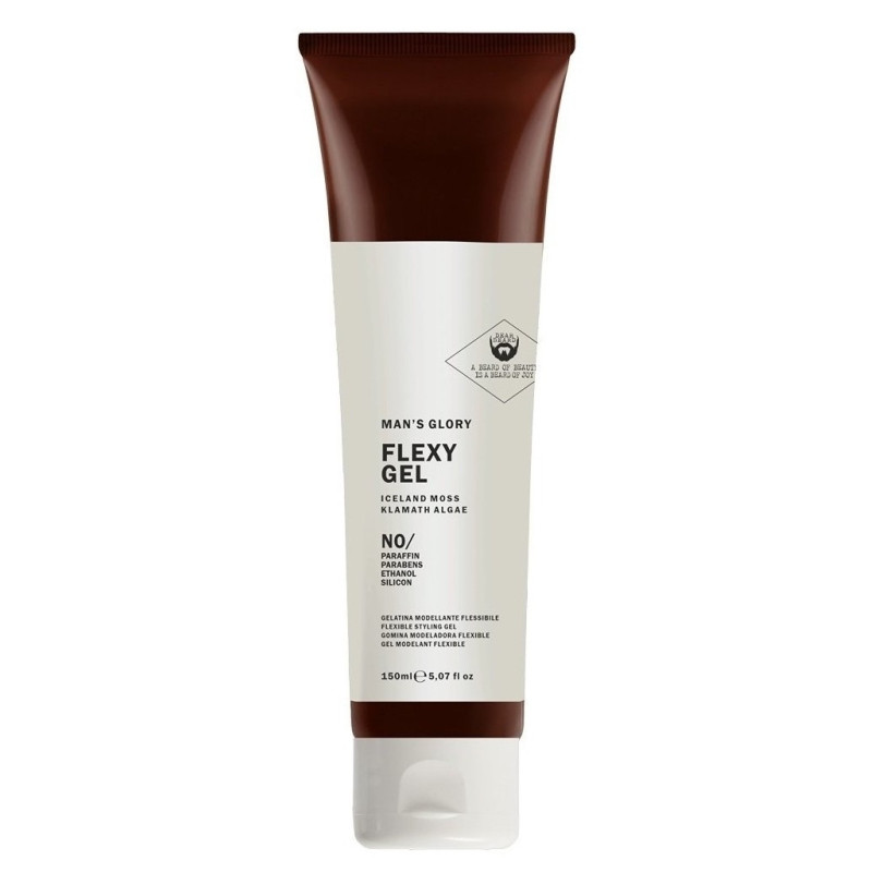 DEAR BEARD Man's Glory Hair Styling Gel, Elastic Fixation, 150ml