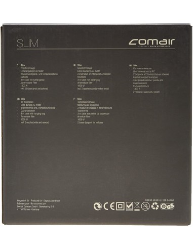 SLIM hårtork med turmalin och joner,...