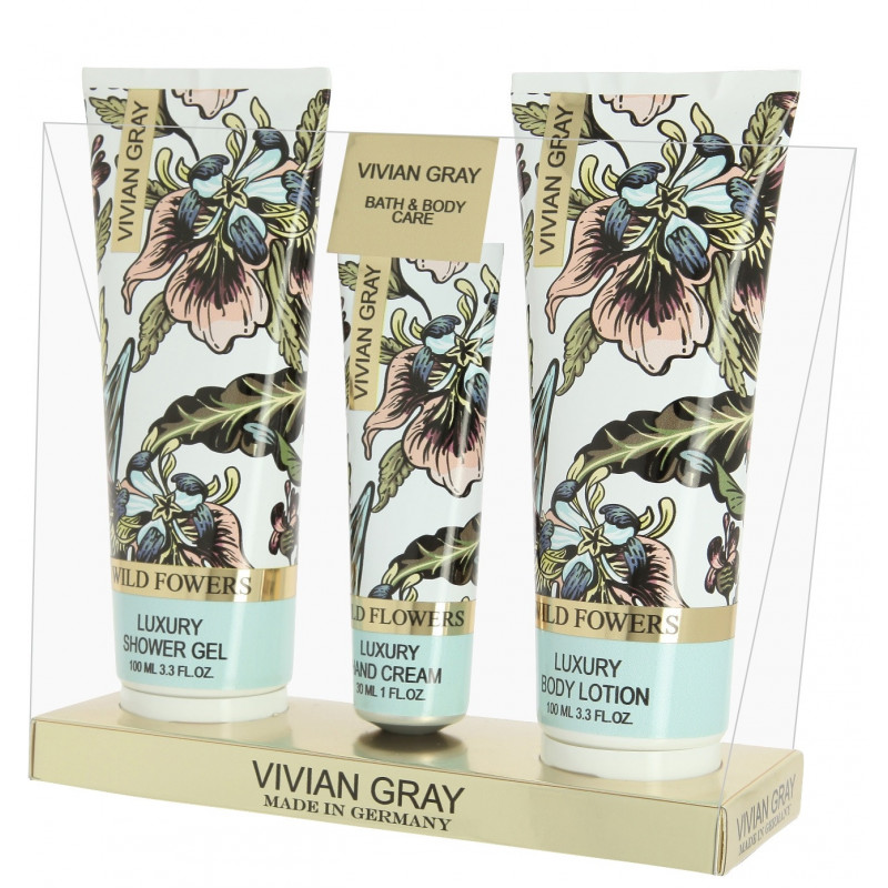 Wild Flowers Set Shower Gel + Body Lotion + Hand Cream 2 * 250ml + 30ml