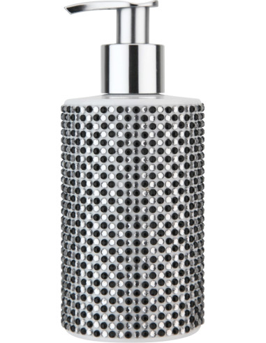 Dia-monds Cream-soap, with dispenser, black / white diamonds 250ml