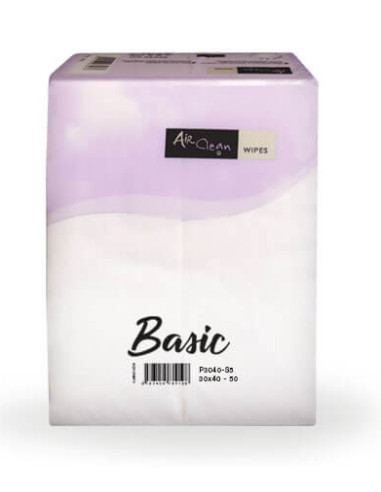 AirClean Basic Dvieļi, neausta mat., 30x40 cm,(50 gab./iep), balti k