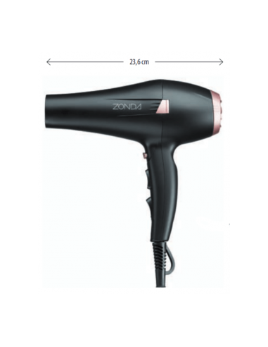 Professional hair dryer ZONDA Pink Triple Technology, 2400W