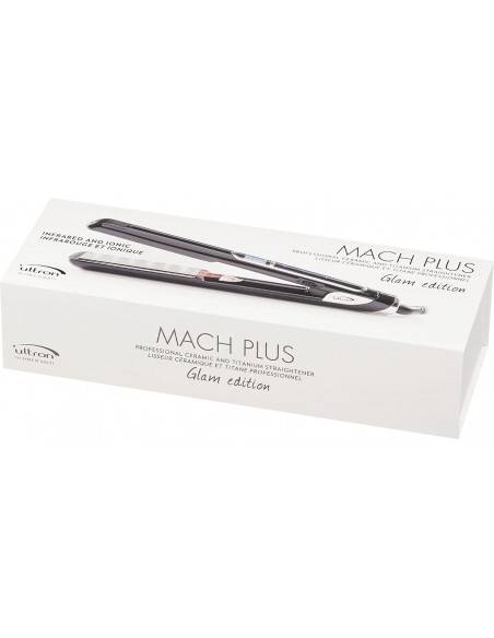 Mach Plus Glam Edition plattång, titanplattor, svart