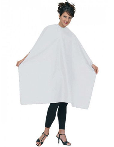 Cape with Velcro fastening, nylon, white