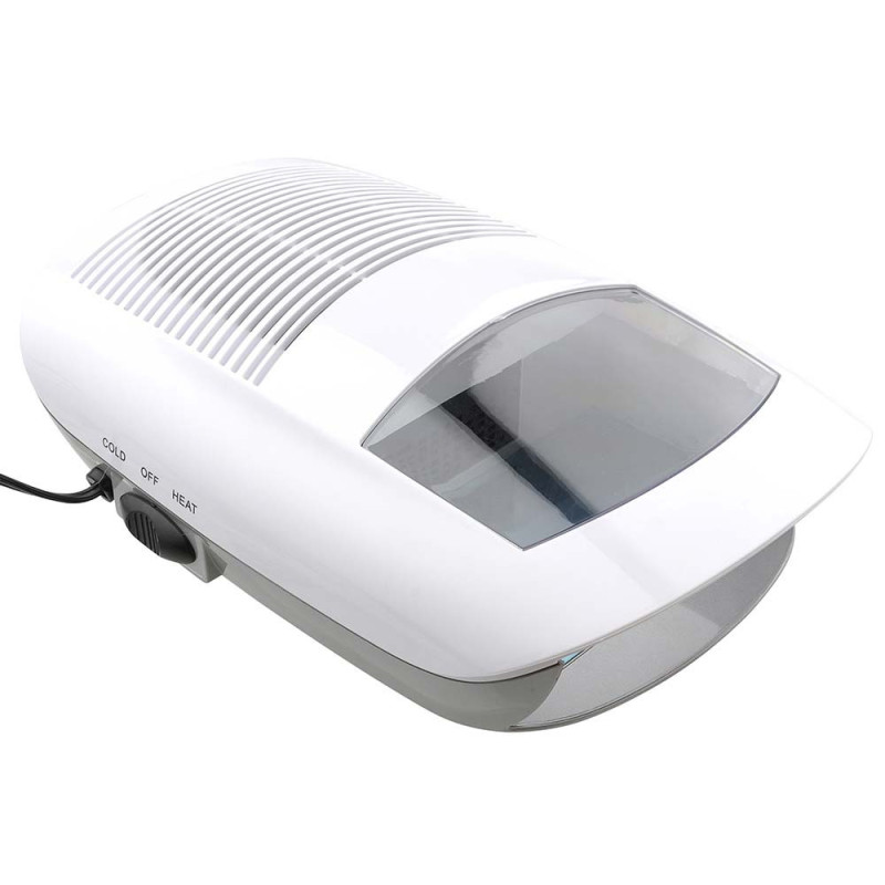 Nail polish dryer, upper part white, lower red