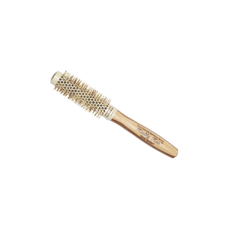 Termosuka OLIVIA GARDEN HEALTHY HAIR ECO-FRIENDLY BAMBOO BRUSH, keramiska, ar jonu, antistatiska, bambusa, Ø 23mm