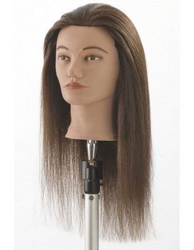 Mannequin head, 100% natural hair, 35-40cm