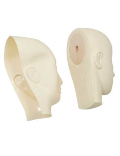 Skyltdockamask, placerad på...