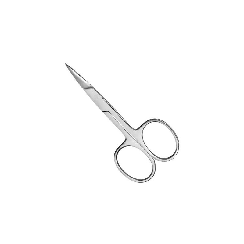 Nail scissors, straight, stainless steel, 3.5"