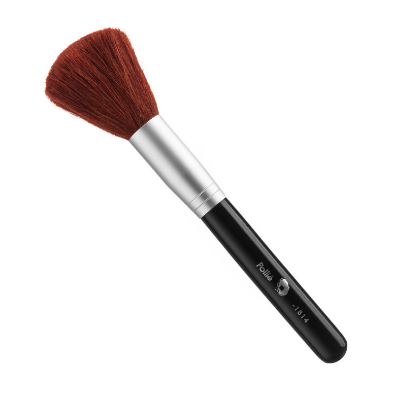 Brush for powder and blush, goat hair bristles, 19x5cm