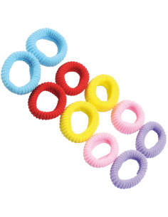 Hårband, färgade, 10 st.