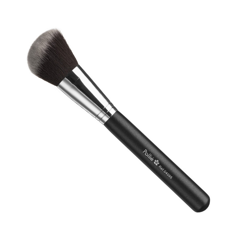 Brush Kabuki, for powder and blush, sloping, nylon bristles, 17.2cm