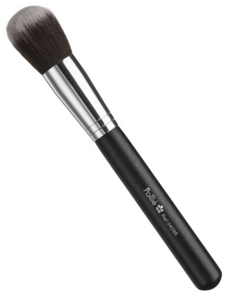 Kabuki-borste, för puder och rouge, rund, nylonborst, 18,3 cm