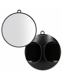 Spogulis, apaļš   D28cm, melns