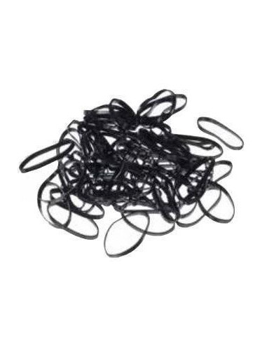 Elastics, silicone, black, 35mm, 250pcs