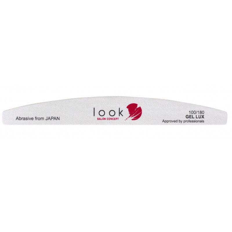 LOOK Nagelfil Gel Lux, vit, trä,...