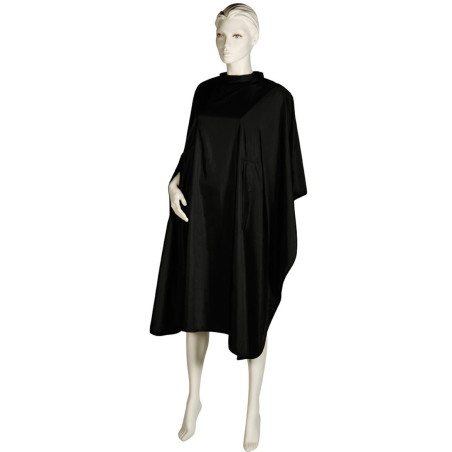 Cape Daily, med hakknäppning, svart, polyester, 128x150cm