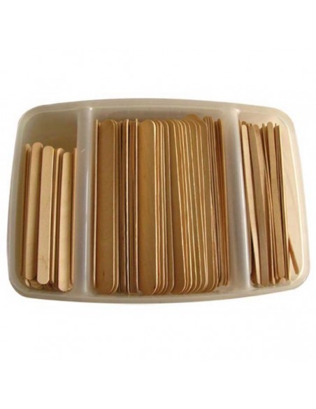 Integral Beauty PROFESSIONELLA träspatlar, 3 storlekar, 400 st.