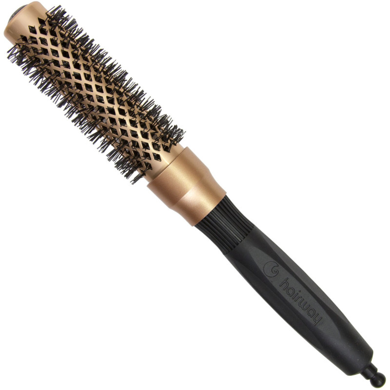 Hairbrush Gold ceramic ionic 25mm