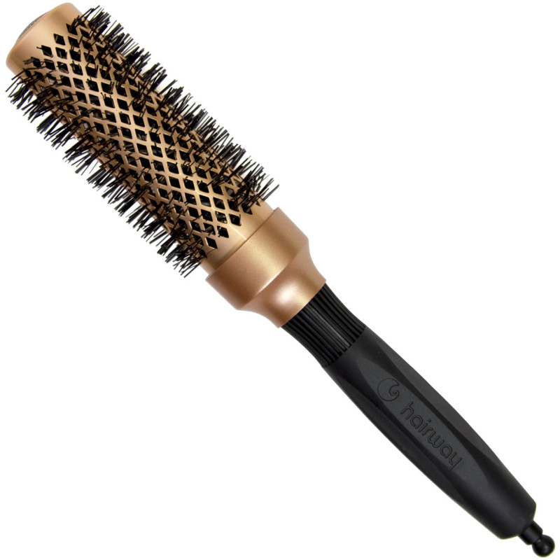 Hairbrush Gold ceramic ionic 33mm