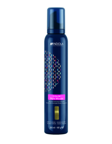 Indola Color Style Mousse Mörkblond...