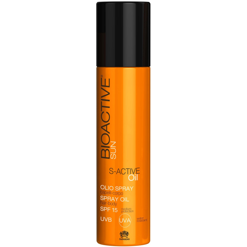 BIOACTIVE SUN S-ACTIVE Spray-oil for hair and body SPF15 200ml