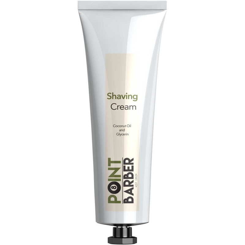 POINT BARBER Shaving cream with coconut oil and glycerin 200ml