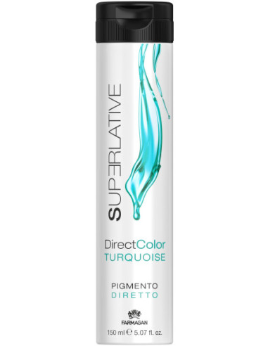 SUPERLATIVE DIRECT Turqouise pigment gel for hair coloring 150ml