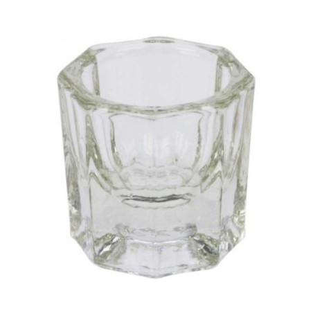 Glasbehållare för manikyr, utan lock, transparent