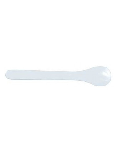 Spatel, plast, vit, skedformad, 16 cm