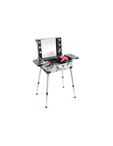 Makeup artist-väska med belysning och...