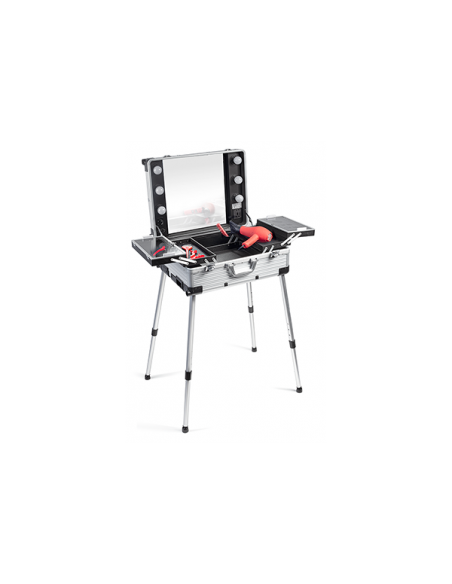Makeup artist-väska med belysning och justerbara ben MAKEUP 2 ROLLY