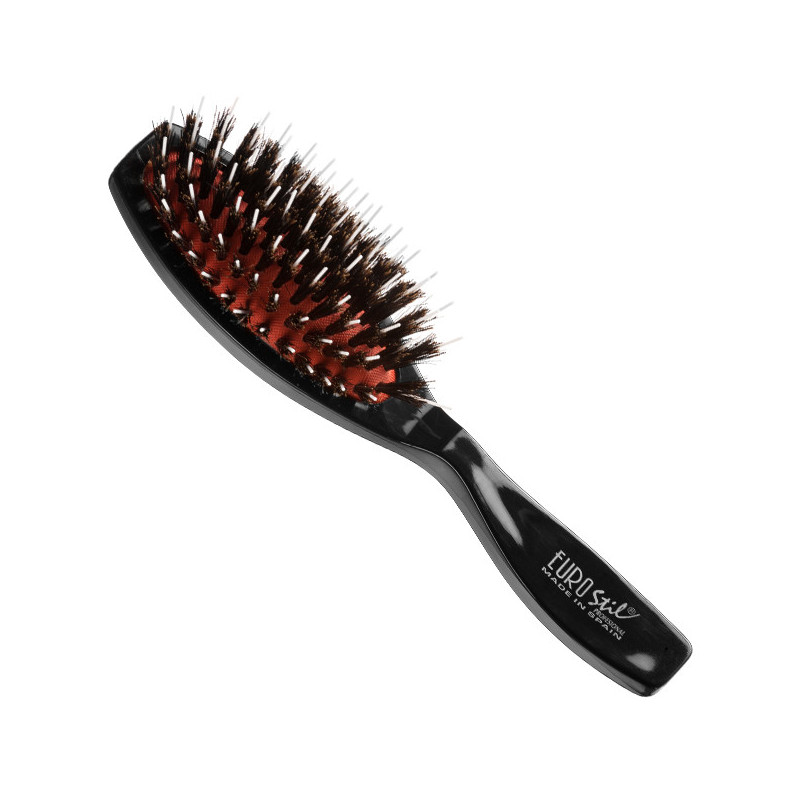 Hairbrush, wild boar and nylon bristles